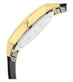 Buy Shop Armani Exchange Lola Three Hand Black Dial Black Mesh Strap Watch For Women - AX5548 USA Online