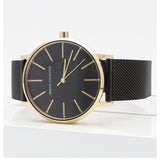 Buy Shop Armani Exchange Lola Three Hand Black Dial Black Mesh Strap Watch For Women - AX5548 USA Online