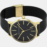 Buy Shop Armani Exchange Lola Three Hand Black Dial Black Mesh Strap Watch For Women - AX5548 USA Online