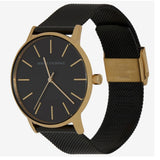 Buy Shop Armani Exchange Lola Three Hand Black Dial Black Mesh Strap Watch For Women - AX5548 USA Online