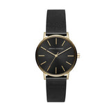 Buy Shop Armani Exchange Lola Three Hand Black Dial Black Mesh Strap Watch For Women - AX5548 USA Online