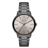 Armani Exchange Cayde Analog Grey Dial Grey Steel Strap Watch For Men - AX2722