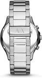 Buy Shop Armani Exchange Miami Chronograph Black Dial Silver Steel Strap Watch For Men - AX1057 USA Online