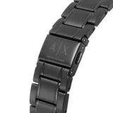 Buy Shop Armani Exchange Nico Analog Black Dial Black Steel Strap Watch For Men - AX7102 USA Online