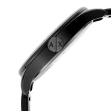 Buy Shop Armani Exchange Nico Analog Black Dial Black Steel Strap Watch For Men - AX7102 USA Online