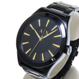 Buy Shop Armani Exchange Nico Analog Black Dial Black Steel Strap Watch For Men - AX7102 USA Online