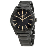 Buy Shop Armani Exchange Nico Analog Black Dial Black Steel Strap Watch For Men - AX7102 USA Online