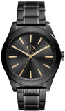 Buy Shop Armani Exchange Nico Analog Black Dial Black Steel Strap Watch For Men - AX7102 USA Online