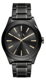 Buy Shop Armani Exchange Nico Analog Black Dial Black Steel Strap Watch For Men - AX7102 USA Online