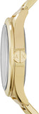 Buy Shop Armani Exchange Nico Analog Black Dial Gold Steel Strap Watch For Men - AX2328 USA Online