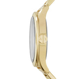 Buy Shop Armani Exchange Nico Analog Black Dial Gold Steel Strap Watch For Men - AX2328 USA Online