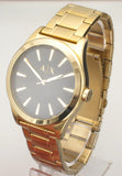 Buy Shop Armani Exchange Nico Analog Black Dial Gold Steel Strap Watch For Men - AX2328 USA Online