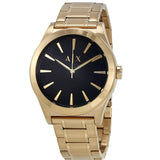 Buy Shop Armani Exchange Nico Analog Black Dial Gold Steel Strap Watch For Men - AX2328 USA Online