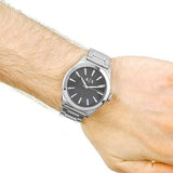 Buy Shop Armani Exchange Nico Analog Black Dial Silver Steel Strap Watch For Men - AX2320 USA Online