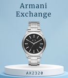 Buy Shop Armani Exchange Nico Analog Black Dial Silver Steel Strap Watch For Men - AX2320 USA Online