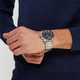 Buy Shop Armani Exchange Nico Analog Black Dial Silver Steel Strap Watch For Men - AX2320 USA Online