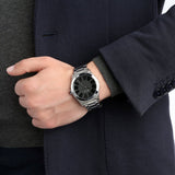 Buy Shop Armani Exchange Nico Analog Black Dial Silver Steel Strap Watch For Men - AX2320 USA Online
