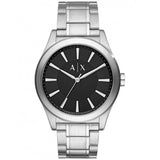 Buy Shop Armani Exchange Nico Analog Black Dial Silver Steel Strap Watch For Men - AX2320 USA Online