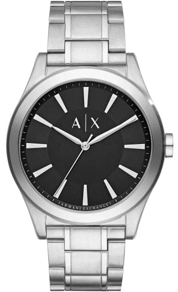 Buy Shop Armani Exchange Nico Analog Black Dial Silver Steel Strap Watch For Men - AX2320 USA Online
