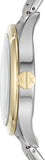 Buy Shop Armani Exchange Nico Analog Black Dial Two Tone Steel Strap Watch For Men - AX2336 USA Online