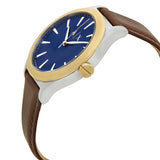 Buy Shop Armani Exchange Nico Quartz Blue Dial Brown Leather Strap Watch For Men - AX2334 USA Online