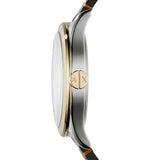 Buy Shop Armani Exchange Nico Quartz Blue Dial Brown Leather Strap Watch For Men - AX2334 USA Online