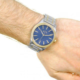Buy Shop Armani Exchange Nico Quartz Blue Dial Two Tone Steel Strap Watch For Men - AX2332 USA Online