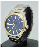 Buy Shop Armani Exchange Nico Quartz Blue Dial Two Tone Steel Strap Watch For Men - AX2332 USA Online
