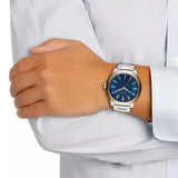 Buy Shop Armani Exchange Nico Quartz Blue Dial Two Tone Steel Strap Watch For Men - AX2332 USA Online