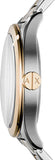 Buy Shop Armani Exchange Nico Quartz Blue Dial Two Tone Steel Strap Watch For Men - AX2332 USA Online