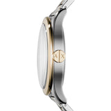 Buy Shop Armani Exchange Nico Quartz Blue Dial Two Tone Steel Strap Watch For Men - AX2332 USA Online