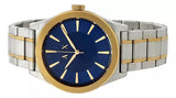 Buy Shop Armani Exchange Nico Quartz Blue Dial Two Tone Steel Strap Watch For Men - AX2332 USA Online
