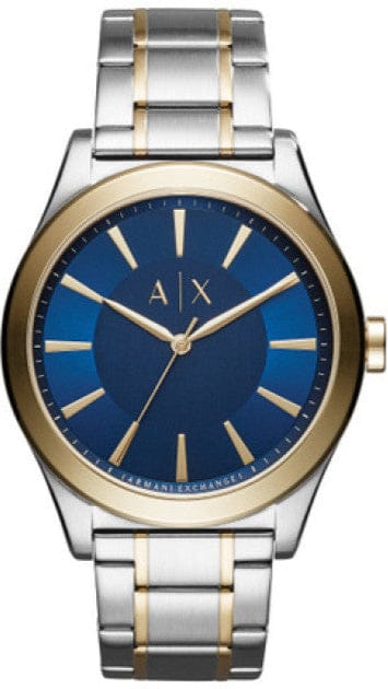 Buy Shop Armani Exchange Nico Quartz Blue Dial Two Tone Steel Strap Watch For Men - AX2332 USA Online