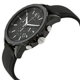 Buy Shop Armani Exchange Outerbanks Chronograph Black Dial Black Silicone Strap Watch For Men - AX1326 USA Online