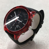Buy Shop Armani Exchange Outerbanks Chronograph Black Dial Black Silicone Strap Watch For Men - AX1338 USA Online