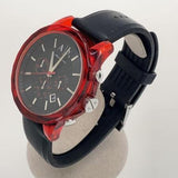 Buy Shop Armani Exchange Outerbanks Chronograph Black Dial Black Silicone Strap Watch For Men - AX1338 USA Online