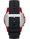 Buy Shop Armani Exchange Outerbanks Chronograph Black Dial Black Silicone Strap Watch For Men - AX1338 USA Online