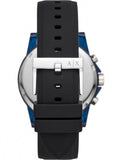 Buy Shop Armani Exchange Outerbanks Chronograph Black Dial Black Silicone Strap Watch For Men - AX1339 USA Online