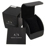 Buy Shop Armani Exchange Outerbanks Chronograph Black Dial Black Silicone Strap Watch For Men - AX1343 USA Online