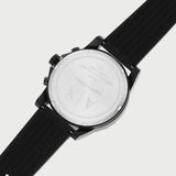 Buy Shop Armani Exchange Outerbanks Chronograph Black Dial Black Silicone Strap Watch For Men - AX1343 USA Online