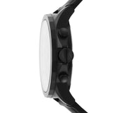 Buy Shop Armani Exchange Outerbanks Chronograph Black Dial Black Silicone Strap Watch For Men - AX1343 USA Online