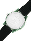 Buy Shop Armani Exchange Outerbanks Chronograph Black Dial Black Silicone Strap Watch For Men - AX1348 USA Online