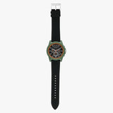 Buy Shop Armani Exchange Outerbanks Chronograph Black Dial Black Silicone Strap Watch For Men - AX1348 USA Online
