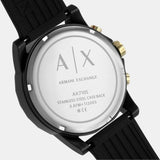 Buy Shop Armani Exchange Outerbanks Chronograph Black Dial Black Steel Strap Watch For Men - AX7105 USA Online