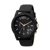 Buy Shop Armani Exchange Outerbanks Chronograph Black Dial Black Steel Strap Watch For Men - AX7105 USA Online