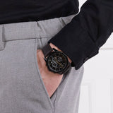 Buy Shop Armani Exchange Outerbanks Chronograph Black Dial Brown Leather Strap Watch For Men - AX1732 USA Online