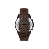 Buy Shop Armani Exchange Outerbanks Chronograph Black Dial Brown Leather Strap Watch For Men - AX1732 USA Online