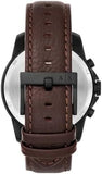 Buy Shop Armani Exchange Outerbanks Chronograph Black Dial Brown Leather Strap Watch For Men - AX1732 USA Online