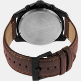 Buy Shop Armani Exchange Outerbanks Chronograph Black Dial Brown Leather Strap Watch For Men - AX1732 USA Online