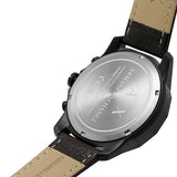 Buy Shop Armani Exchange Outerbanks Chronograph Black Dial Brown Leather Strap Watch For Men - AX1732 USA Online